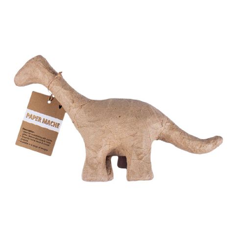 Paper Mache Dinosaur Approx L28 X W7.5 X H16.3cm 1pc Little Birdie