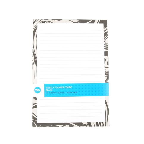 WS Weekly Planner Black