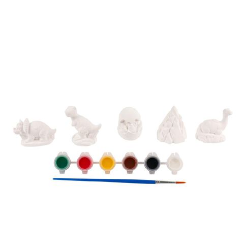 Uniti Craft Kids Plaster Painting Kit 5 Pieces 3D Dinosaur