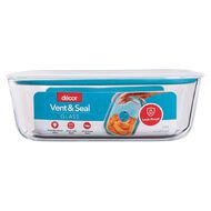 Decor Vent & Seal Glass Oblong Clear 1.5L
