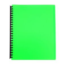 WS Clearbook Refillable 20 Leaf Green