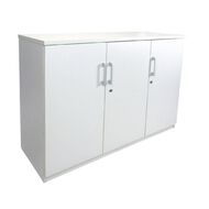 Zealand Sonic Credenza 1200w x 450d x 900h Locking White