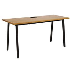Workspace Studio 1500 Desk Oak/Blk