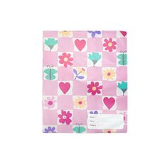 WS Book Sleeve Floral Check 1B5