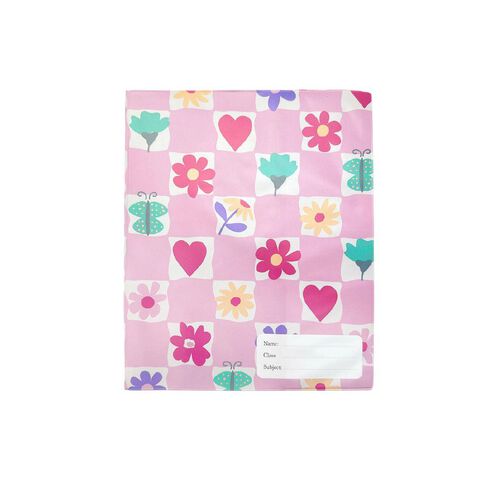 WS Book Sleeve Floral Check 1B5