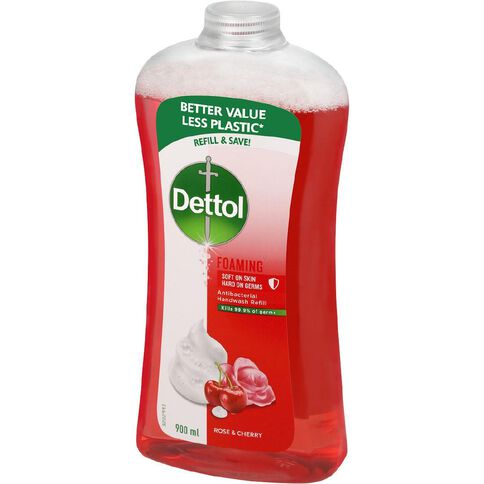 Dettol Foam Hand Wash Refill Rose & Cherry 900ml