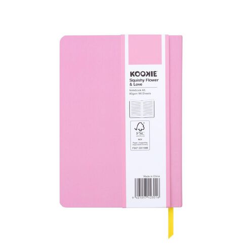 Kookie Squishy Flower & Love Notebook A5