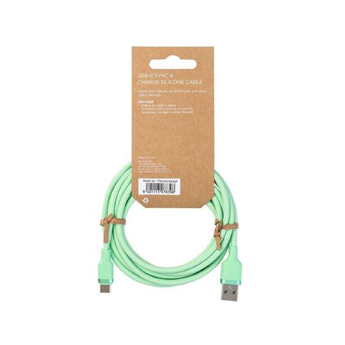 Spring Picnic USB-C Cable 2m Green