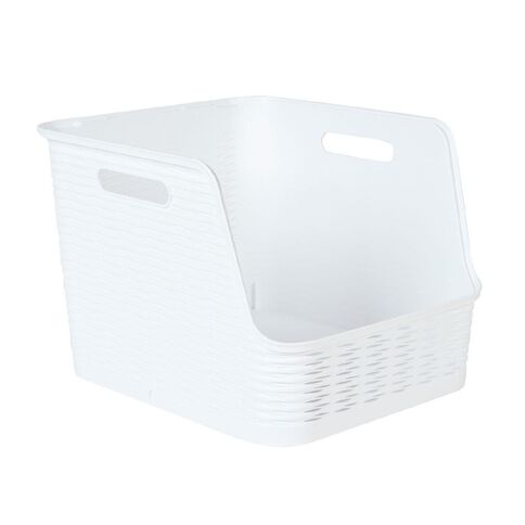 Living & Co Wave Stackable Storage White 21L