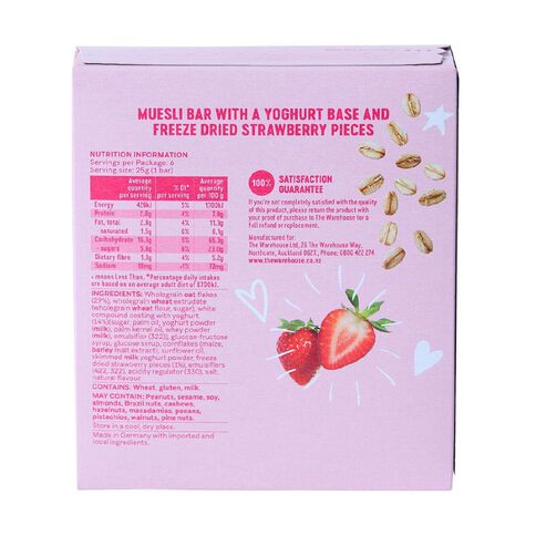 Market Kitchen Muesli Bar Strawberry Yoghurt 6 Pack