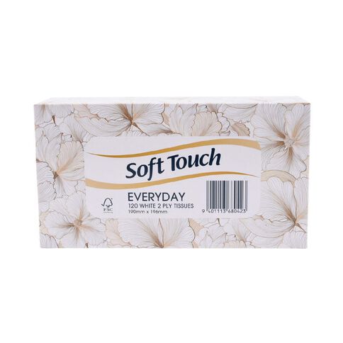 Soft Touch Facial Tissues 2-Ply 120 Pack