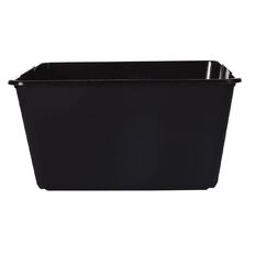 Living & Co Stackable Tub Rectangular Black 15L