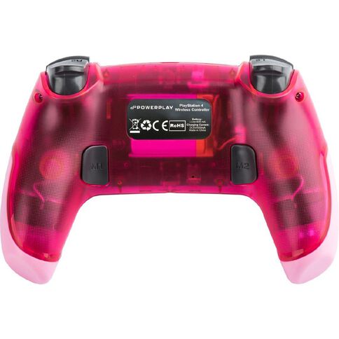 PowerPlay PS4 Wireless Controller Translucent Pink