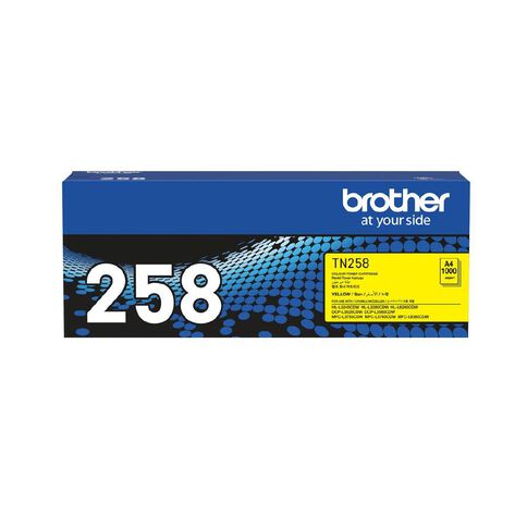 Brother TN258Y Toner Yellow 1000 Pages