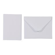 Uniti Mini Cards & Envelopes White 6 Pack White