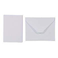 Uniti Mini Cards & Envelopes White 6 Pack White