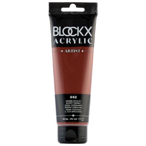 BLOCKX Acrylic Tube Burnt Sienna 120ml