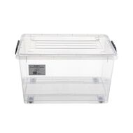 Living & Co Rolling Organiser 42L Clear