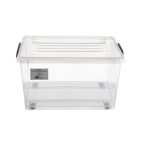 Living & Co Rolling Organiser 42L Clear