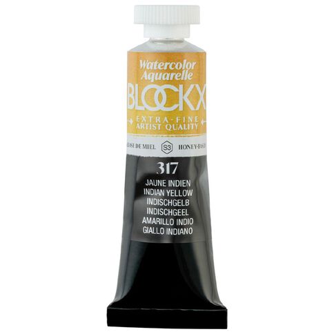BLOCKX Watercolour Tube 15ml S3 317 Indian Yellow Yellow