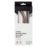 Living & Co Stainless Steel Straw Set - Smoothie