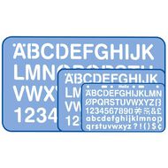 Helix Stencil 10mm/20mm/30mm Blue Mid