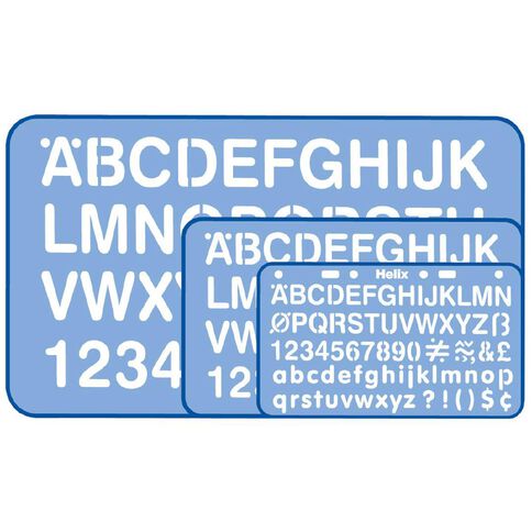 Helix Stencil 10mm/20mm/30mm Blue Mid