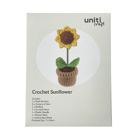 Uniti Craft Adults Crochet Kit Sunflower