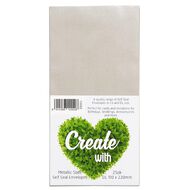 Create With DL Envelopes Metallic Slate 25 Pack
