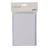 Uniti Cards & Envelopes 6 Pack White
