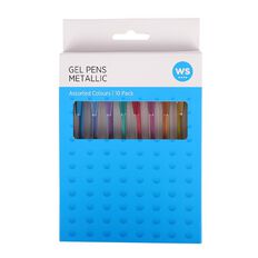 WS Gel Pens Metallic 10 Pack Assorted