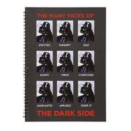 Star Wars Adult Notebook The Many Faces Of Black A4