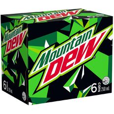 Mountain Dew 250ml 6 Pack