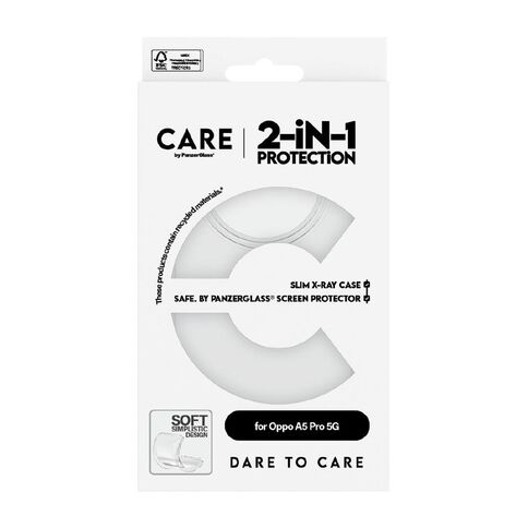 PanzerGlass CARE 2-in-1 Screen Protection Bundle For Oppo A5 Pro 5G