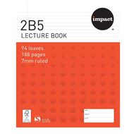 WS Lecture Book 2B5 7mm Ruled Hardcover 94 Leaf Red | Warehouse ...