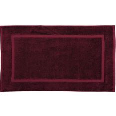 Living & Co Montreal Bath Mat Wine 45cm x 75cm