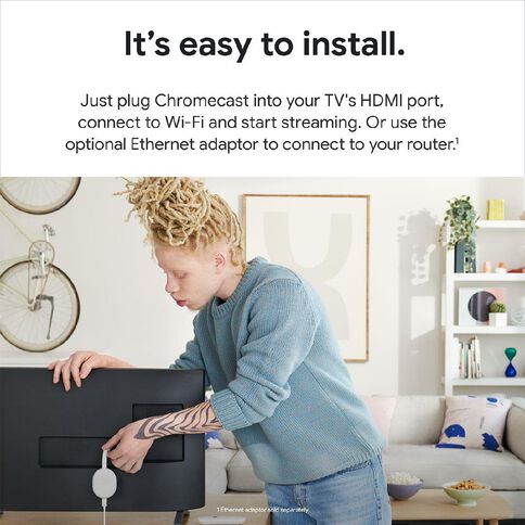 Google Chromecast with Google TV HD Snow