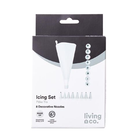 Living & Co Icing Bag Set Grey Mid