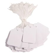 APLI Strung Tickets 28mm x 43mm 500 Pack White