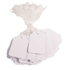 APLI Strung Tickets 28mm x 43mm 500 Pack White