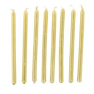 Artwrap Tall Candles 16 Pack Gold 12cm