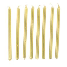 Artwrap Tall Candles 16 Pack Gold 12cm