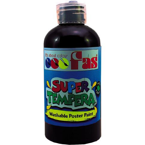 FAS Paint Super Tempera 250ml Black