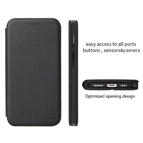 INTOUCH iPhone 13 Milano Wallet Case Black