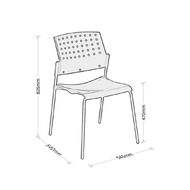 Eden 550 Chair 4-Leg Black