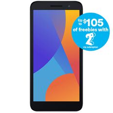 2degrees Alcatel 1B 2022 Bundle Black