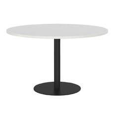 Knights Polo Meeting Table 1200 Round White Top
