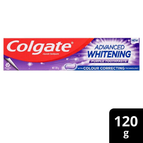 Colgate Adv Whitening Purple Toothpaste 120g