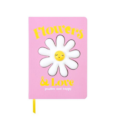 Kookie Squishy Flower & Love Notebook A5