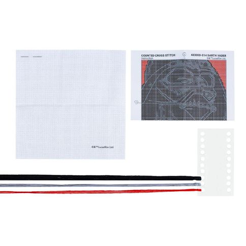 Lucas Film Counted Cross Stitch Mini 10 x 10cm Darth Vader
